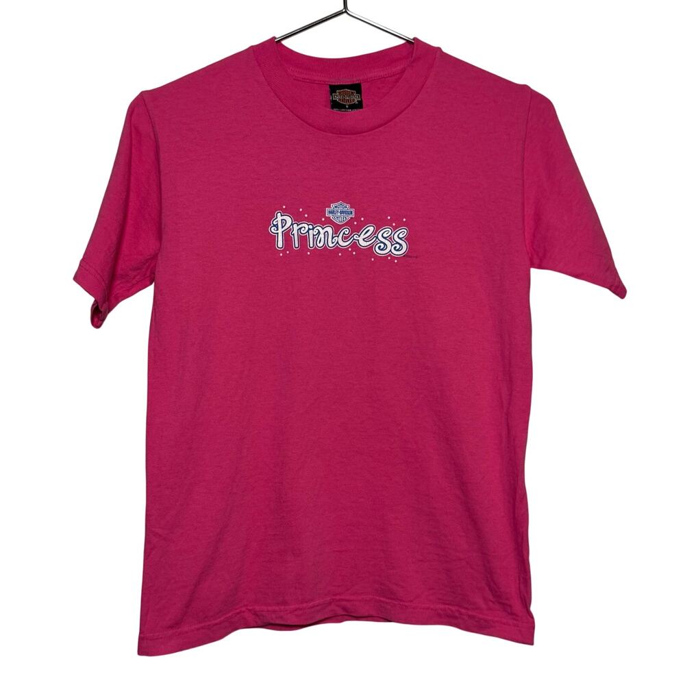 Harley Davidson Youth Size Small Pink Princess Dunahue HD Sauk Rapids MN T-Shirt